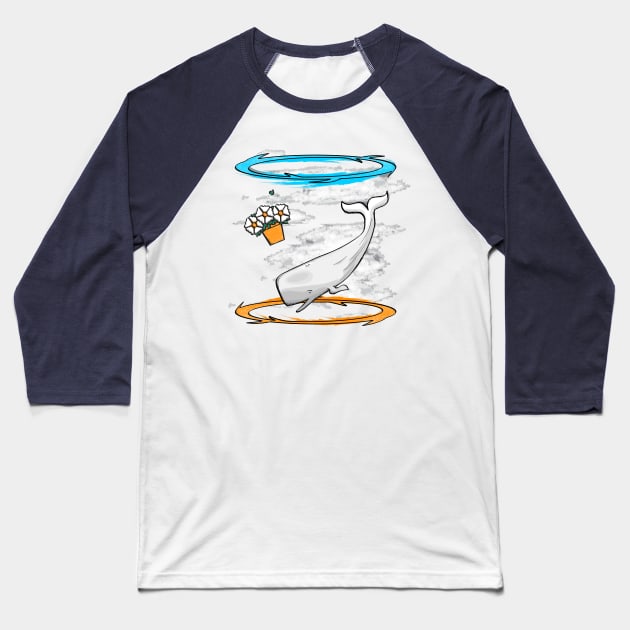 Infinite Improbability Baseball T-Shirt by the50ftsnail